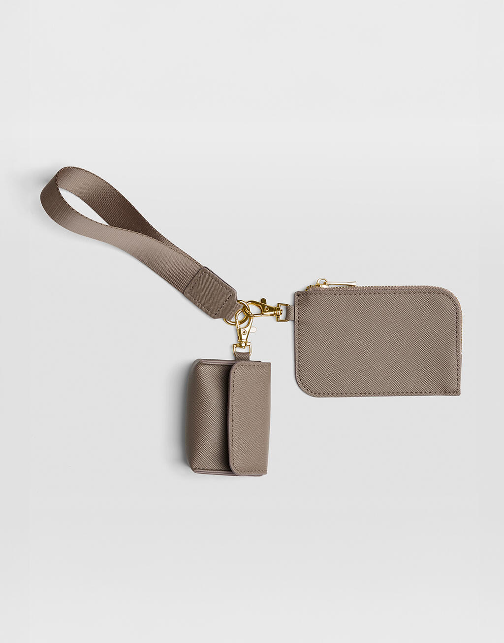 Boutique Pouch Wristlet Taupe
