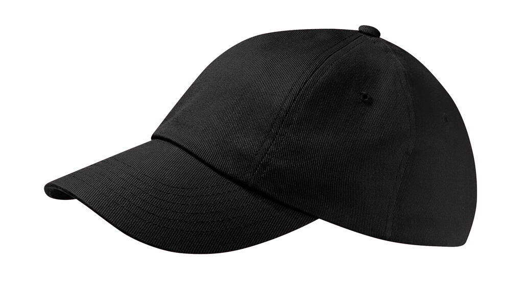 Gorra algodón Heavy perfil bajo Black