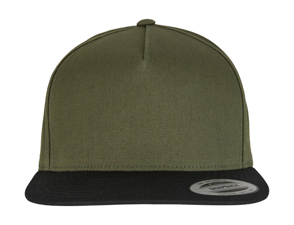 Gorra Snapback 5 paneles Olive/Black
