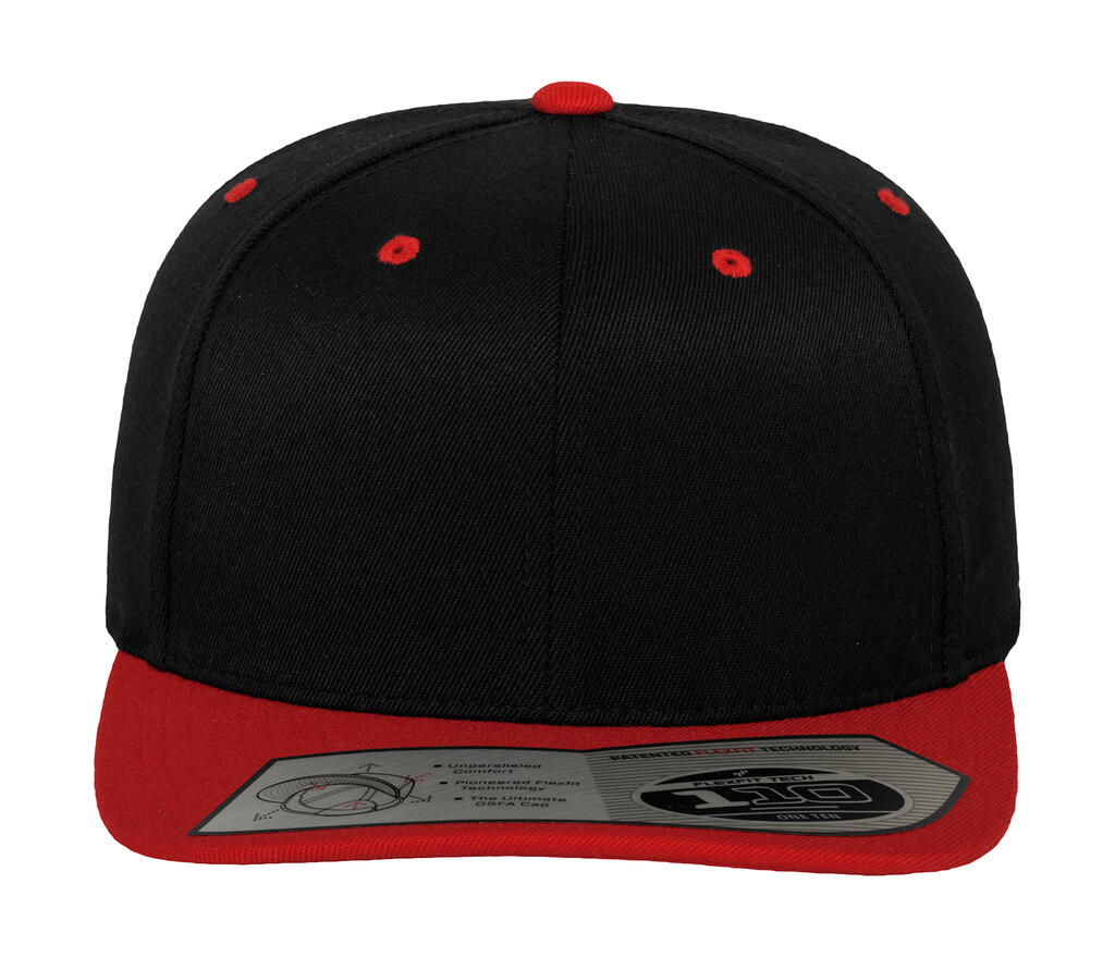 Gorra Snapback 6 paneles ajustada Black/Red