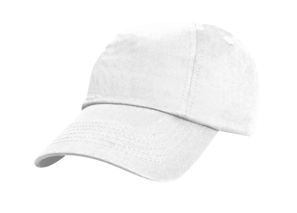 Gorra Baseball 6 paneles niño White