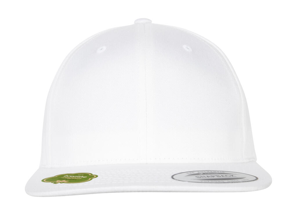 Gorra algodón orgánico Snapback White