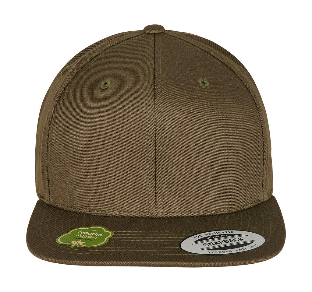 Gorra algodón orgánico Snapback Burnt Olive