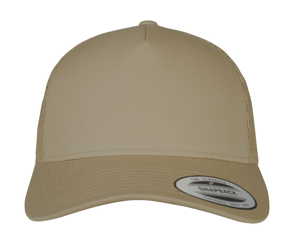 Gorra Trucker Retro de 5 paneles Khaki