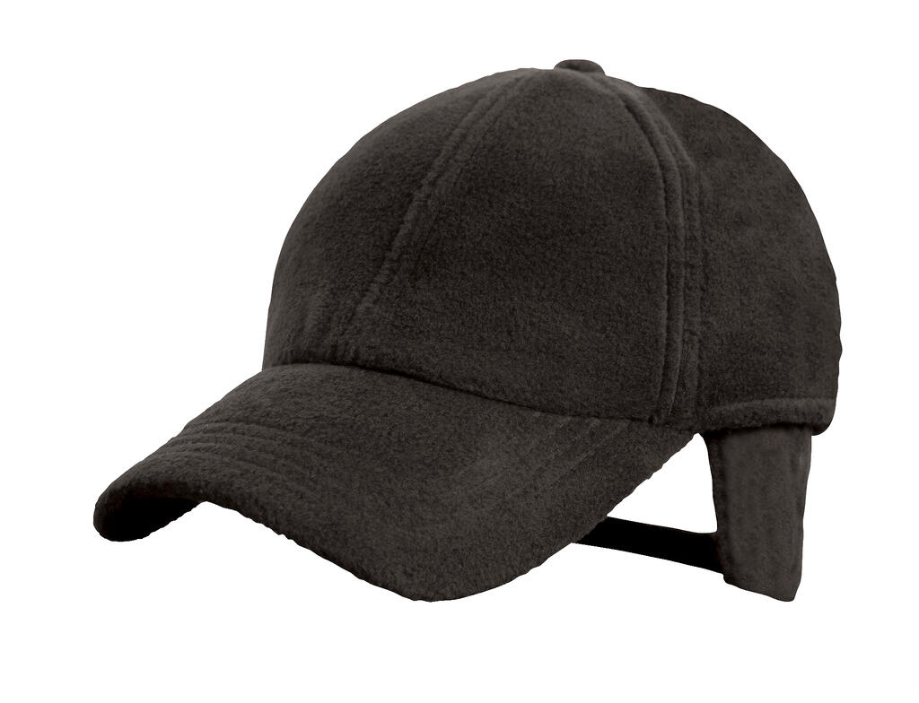 Gorra polar con orejeras Black