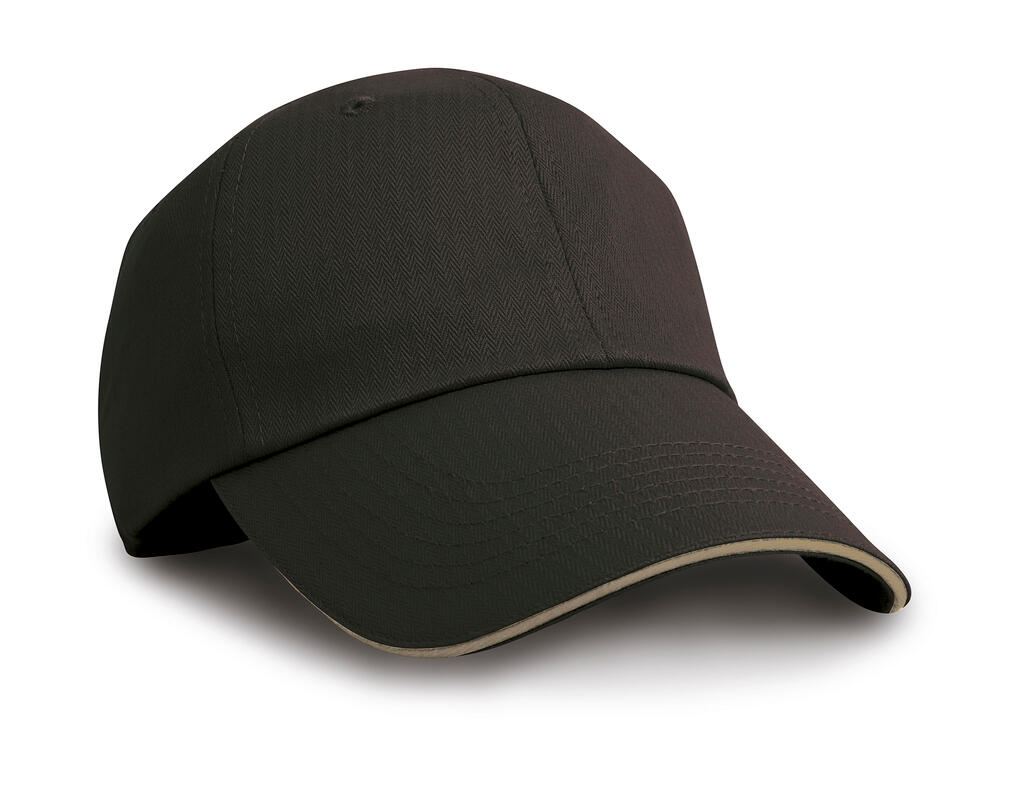 Gorra en espiguilla Black/Tan
