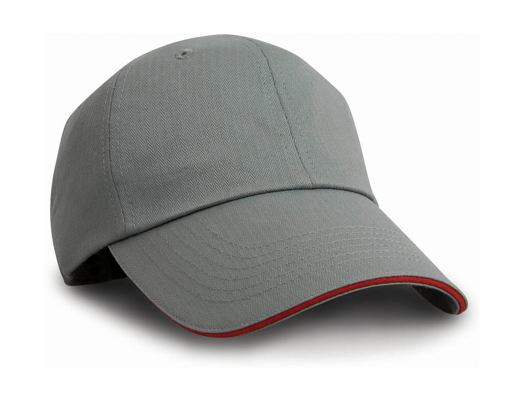 Gorra en espiguilla Grey/Red