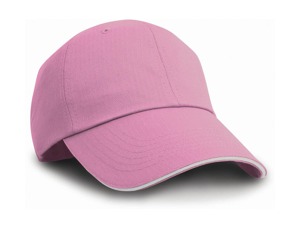 Gorra en espiguilla Pink/White
