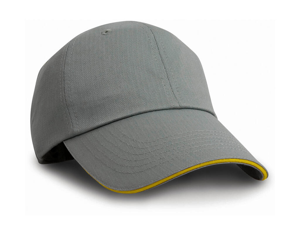 Gorra en espiguilla Grey/Yellow