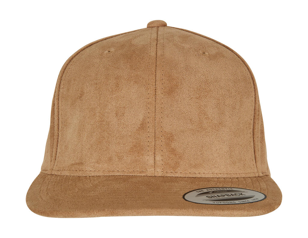 Gorra Snapback piel de ante Khaki