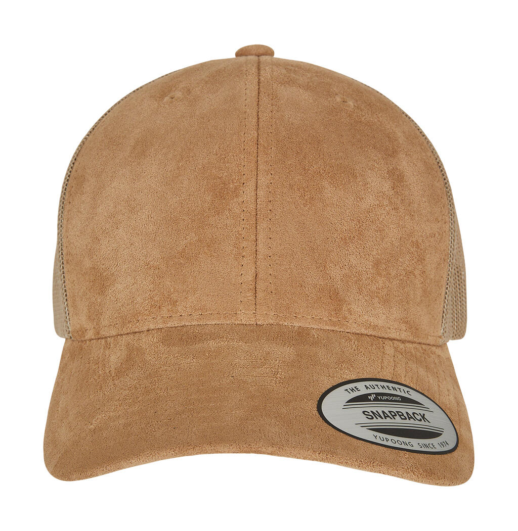 Gorra Trucker piel de ante Khaki