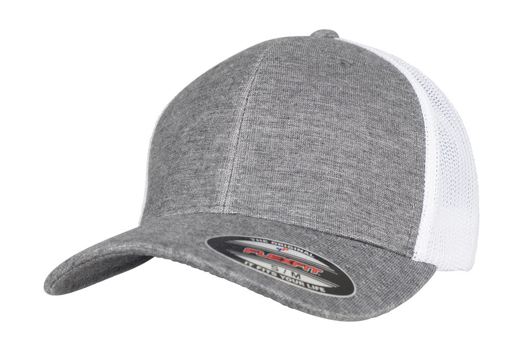Gorra Retro Trucker Melange Heather Grey/White