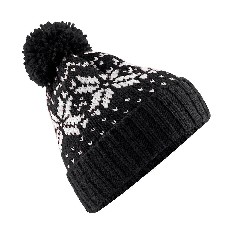 Gorro Snowstar® Fair Isle Black/White