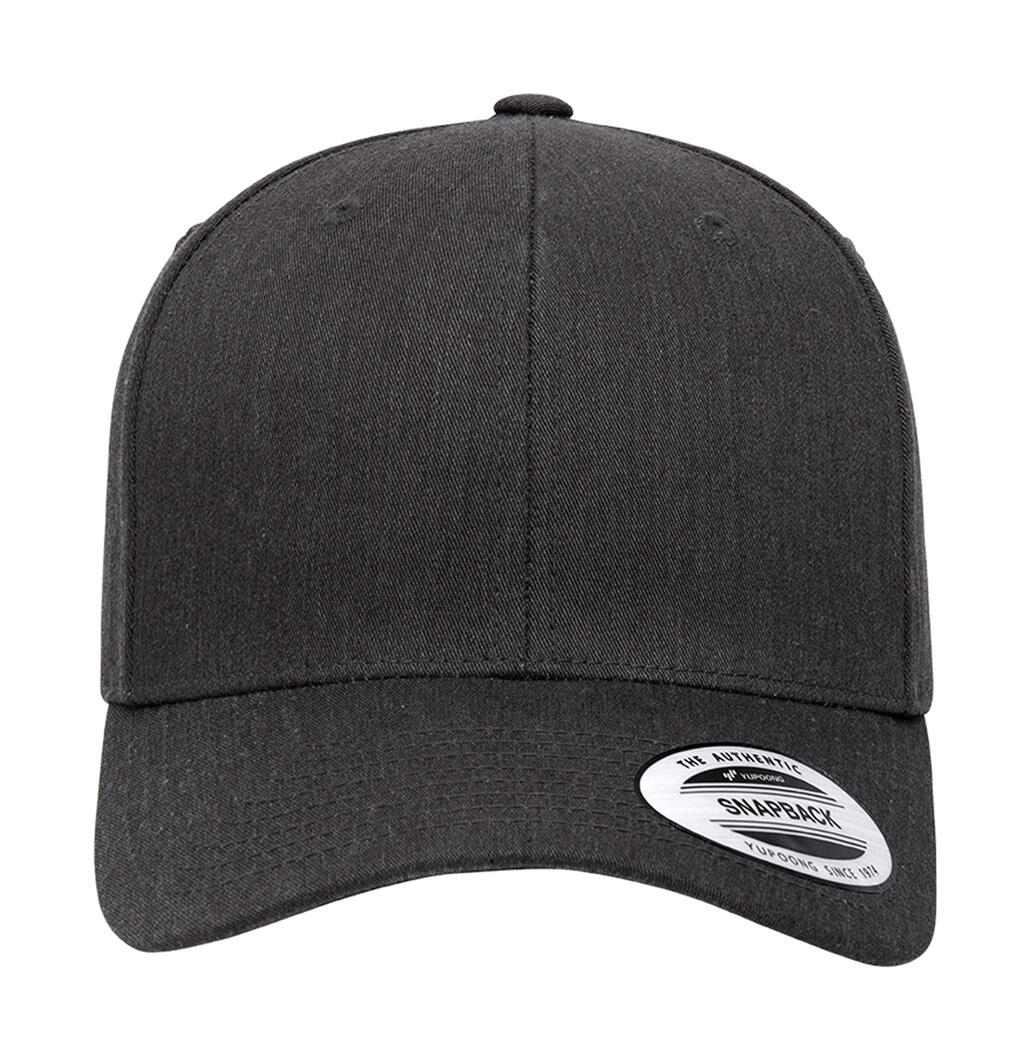 Snapback retro de mezcla de algodón Dark Heather