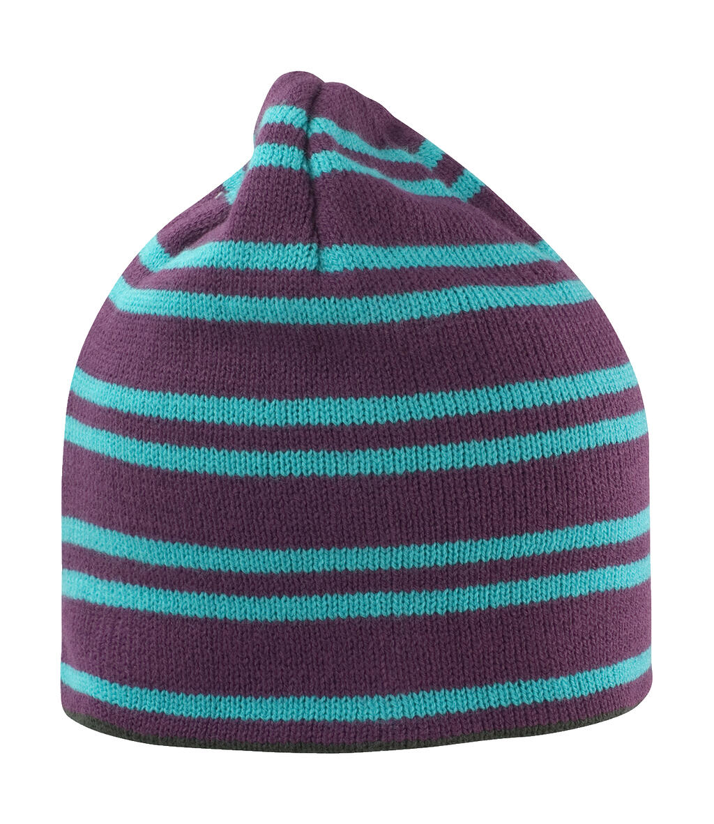 Gorro reversible Plum/Turquoise/Grey