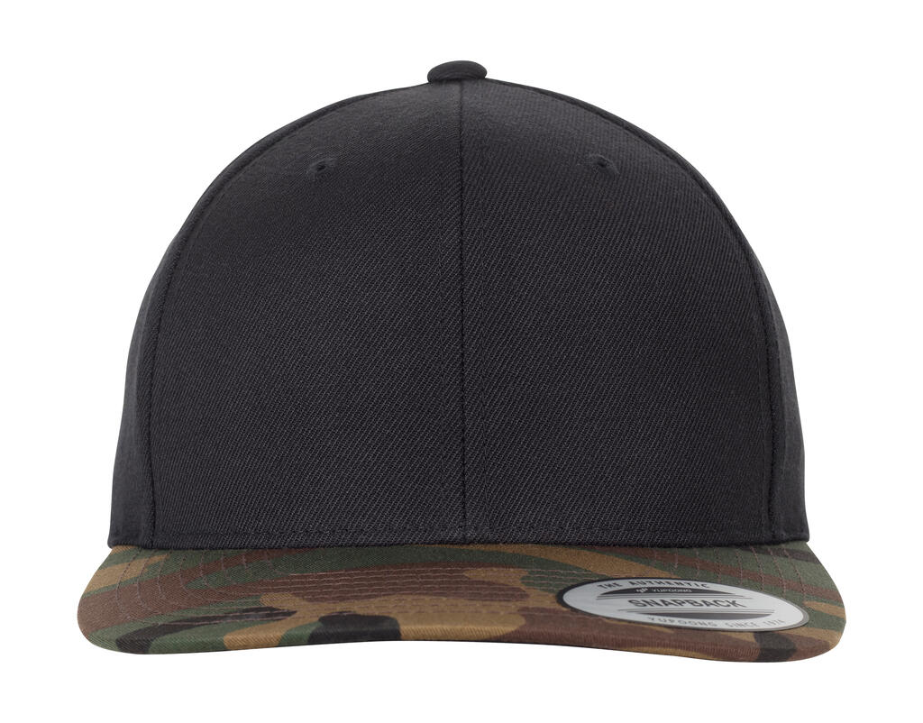 Snapback clásica Camuflaje  Black/Green Camo