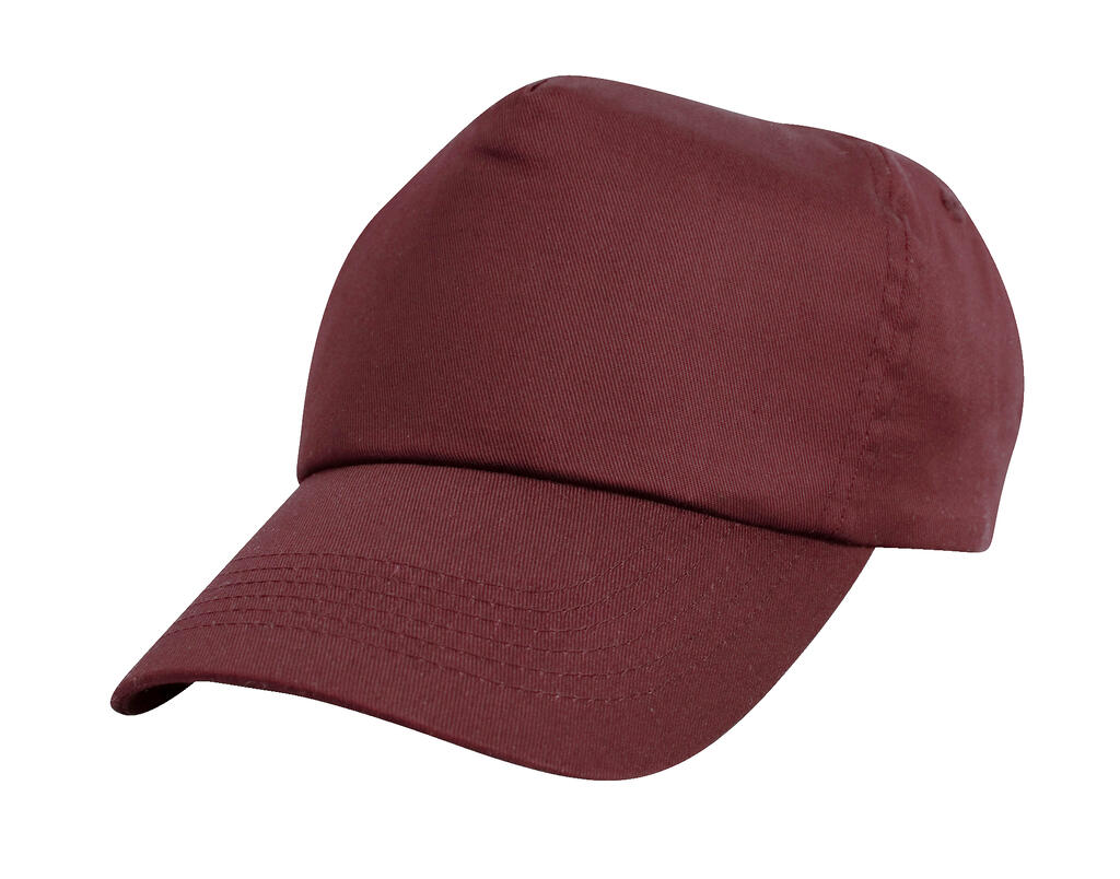 Gorra Baseball 5 paneles niño Burgundy