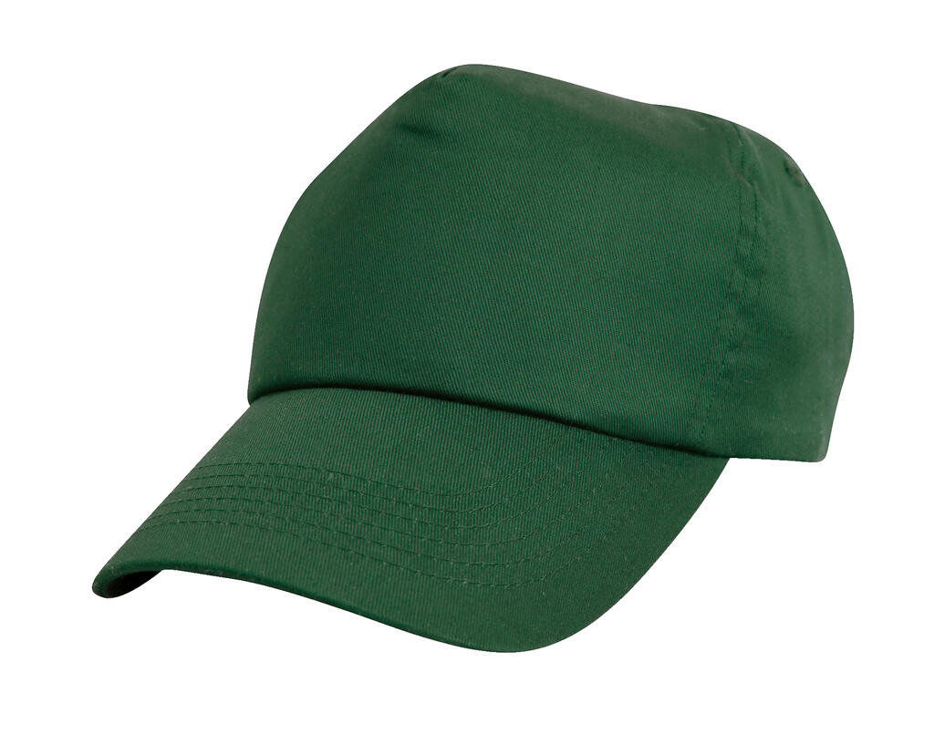 Gorra Baseball 5 paneles niño Bottle Green
