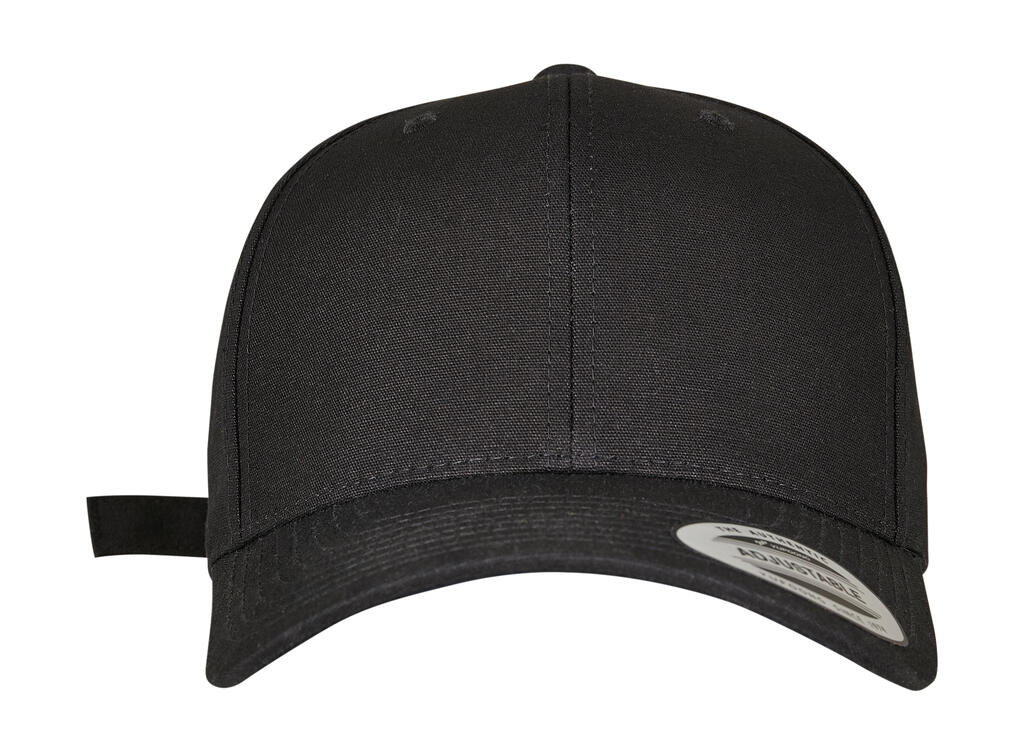 Gorra de 6 paneles con ciierre metálico curvado Black