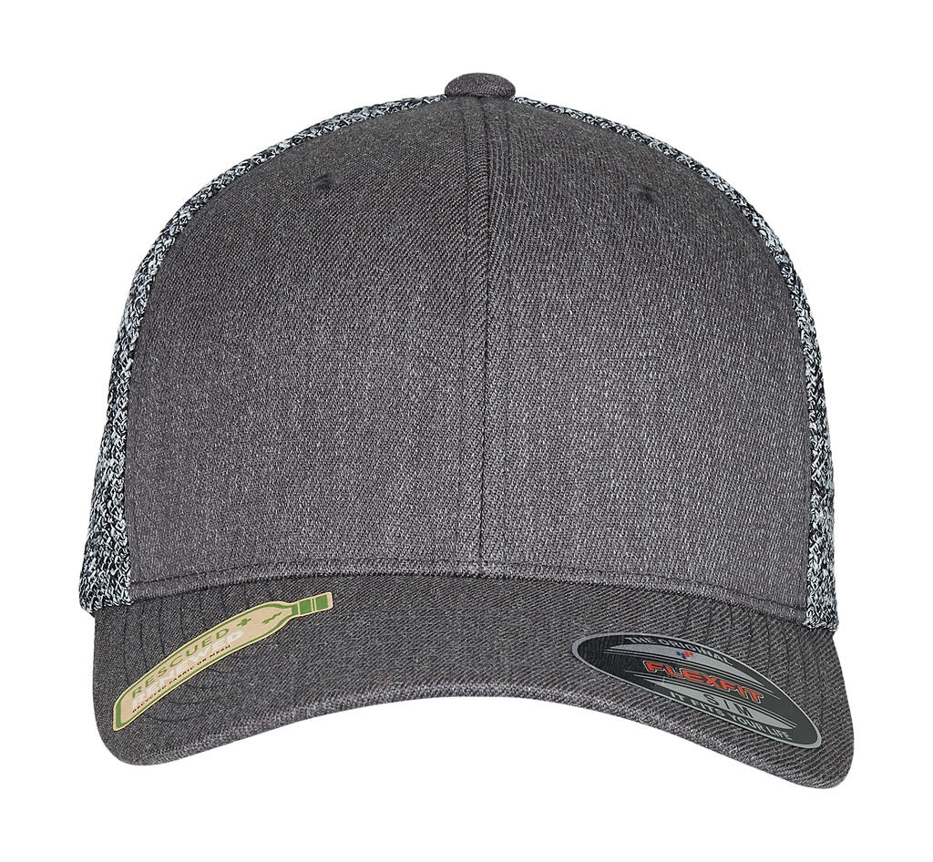 Flexfit Trucker Melange de malla Black/Grey Melange