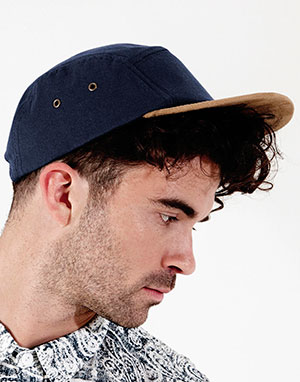 Beechfield Gorra Suede 5 paneles