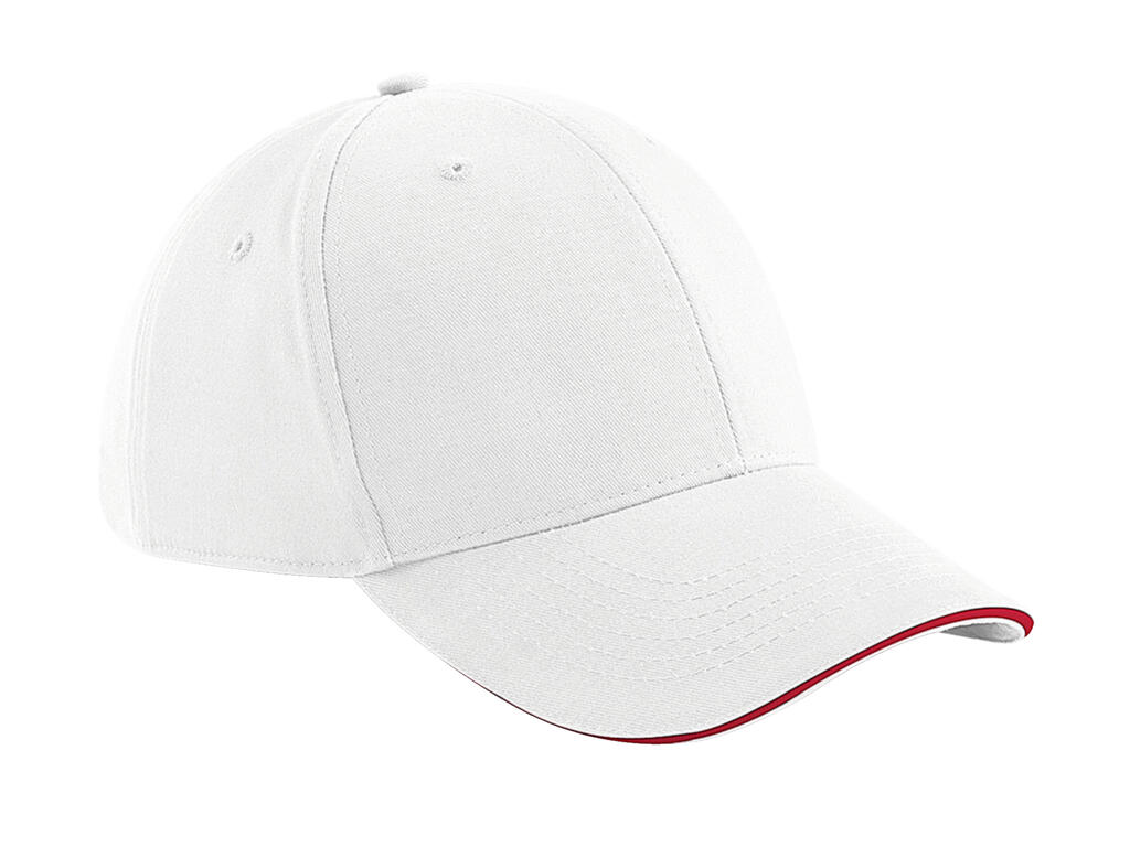 Gorra Athleisure 6 paneles White/Classic Red