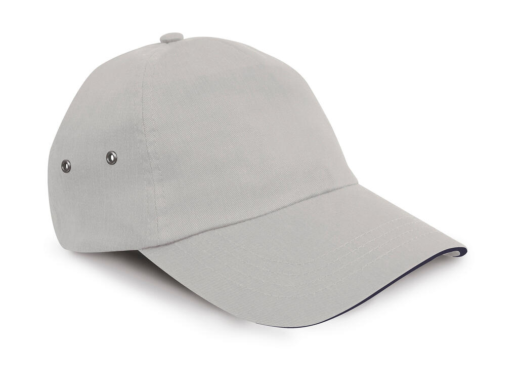 Gorra Sandwich terciopelo 5 paneles Putty/Navy