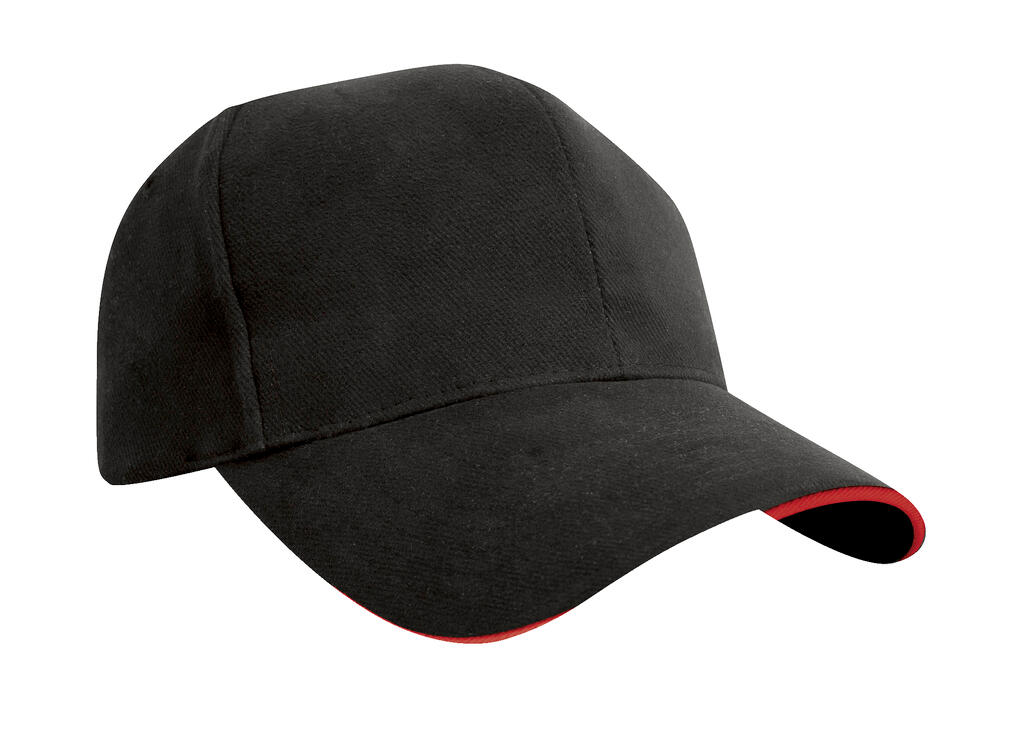 Gorra Sandwich 6 paneles Black/Red