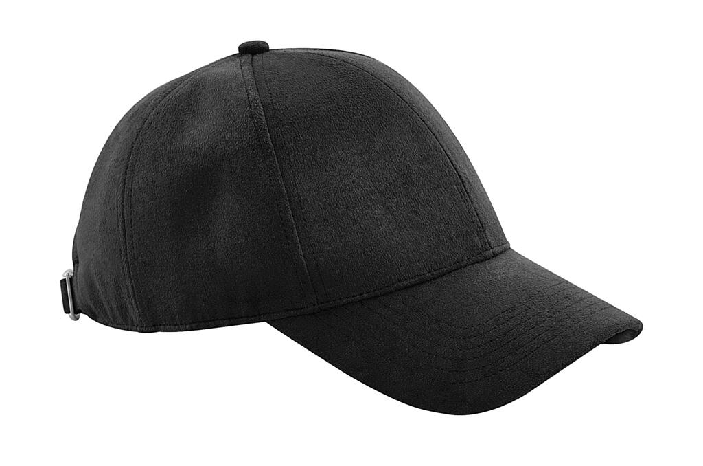 Gorra de 6 paneles (tacto gamuza) Black
