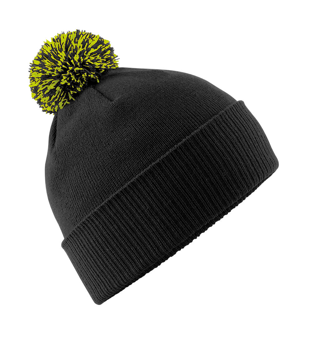 Gorro Snowstar Black/Lime Green