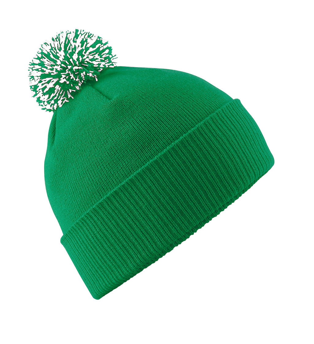 Gorro Snowstar Kelly Green/White