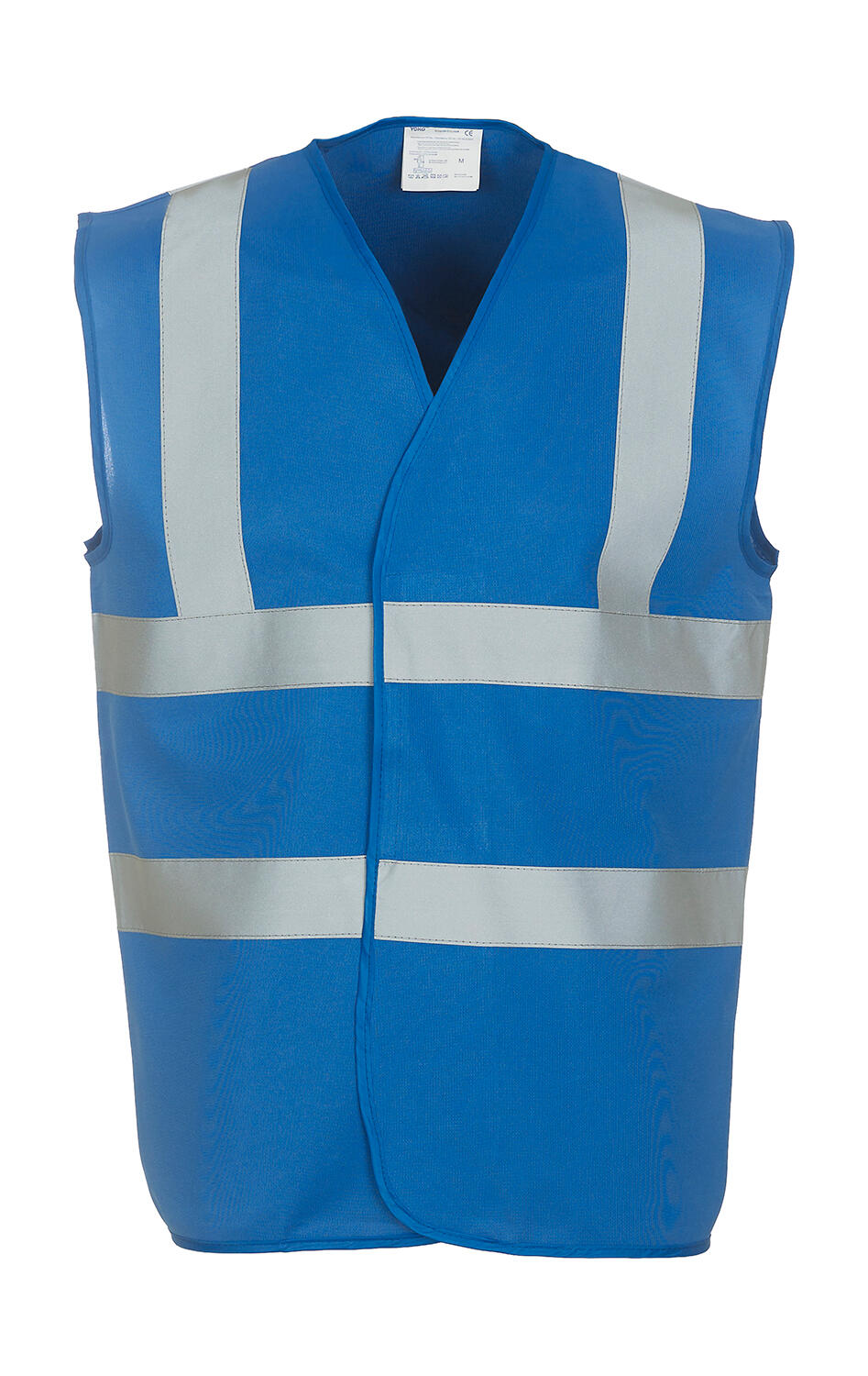 Chaleco de seguridad de 2 franjas Fluo Royal Blue