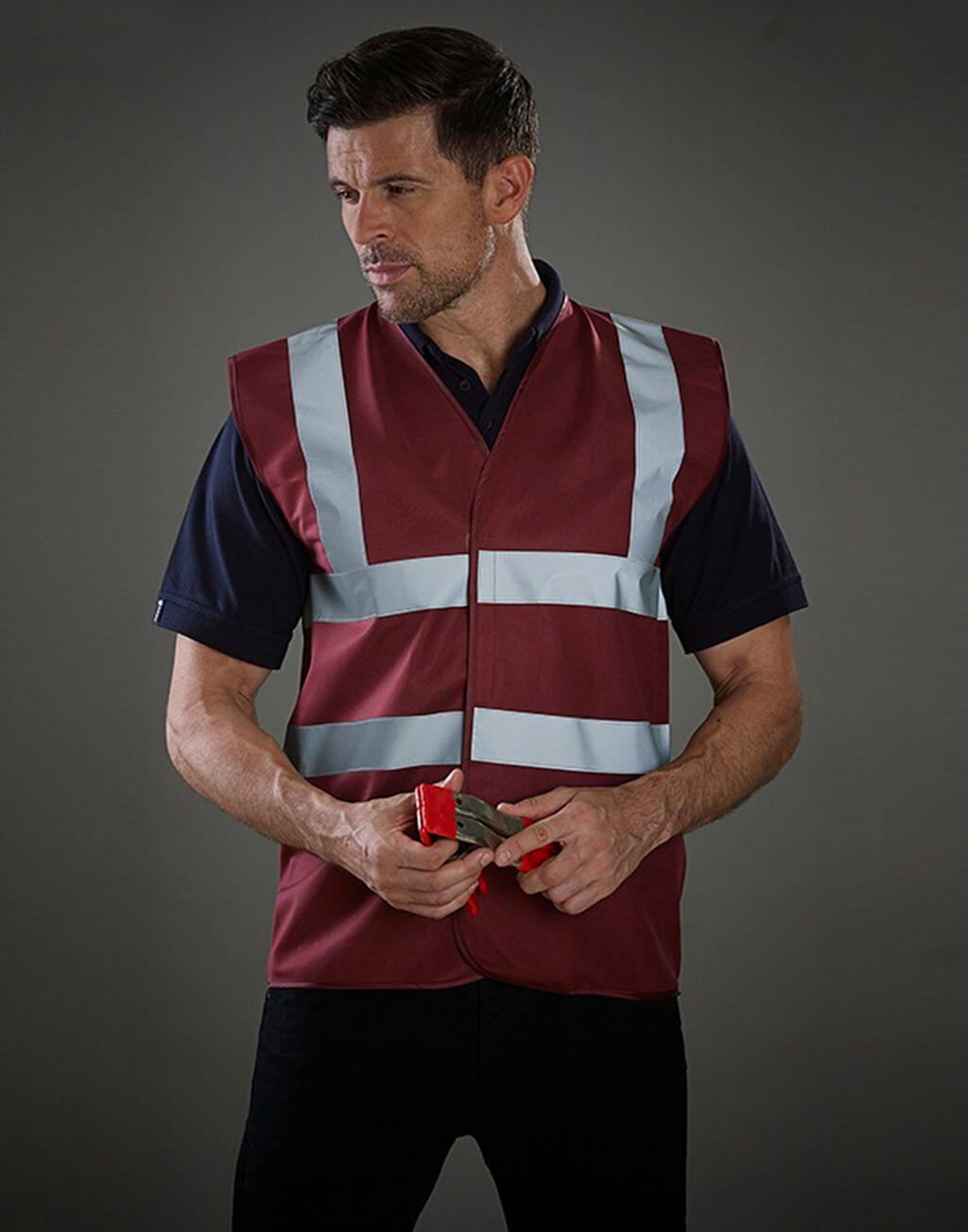  Yoko Chaleco de seguridad de 2 franjas Fluootro