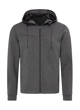 Chaqueta Scuba reciclada hombre  Anthra Heather