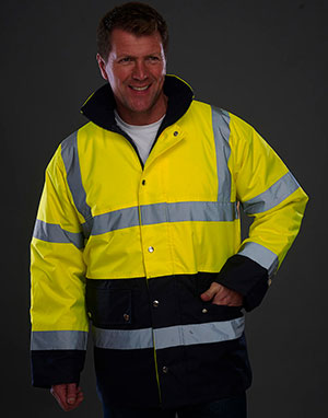 Yoko Chaqueta seguridad bicolor Fluo