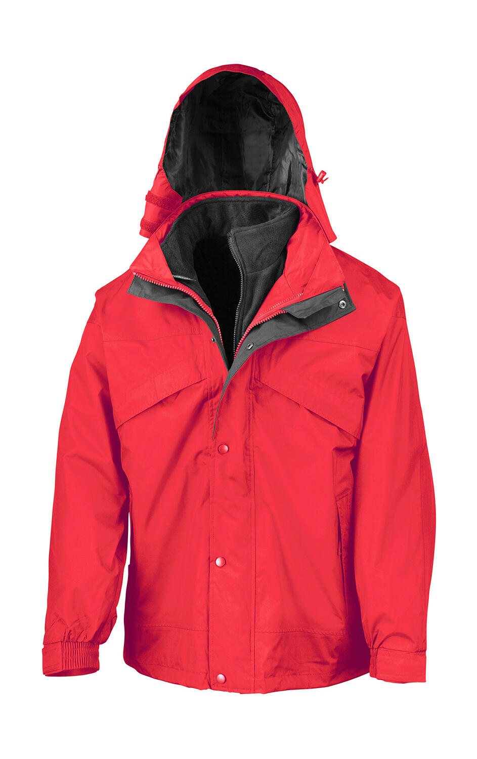 Chaqueta 3 en 1 con polar Red