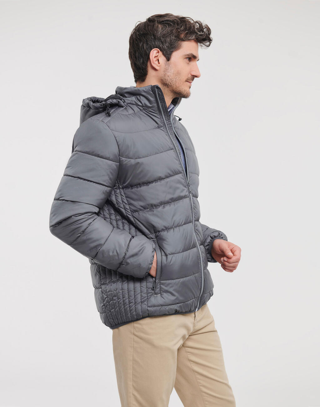  Russell Europe Chaqueta Nano con capucha hombreotro