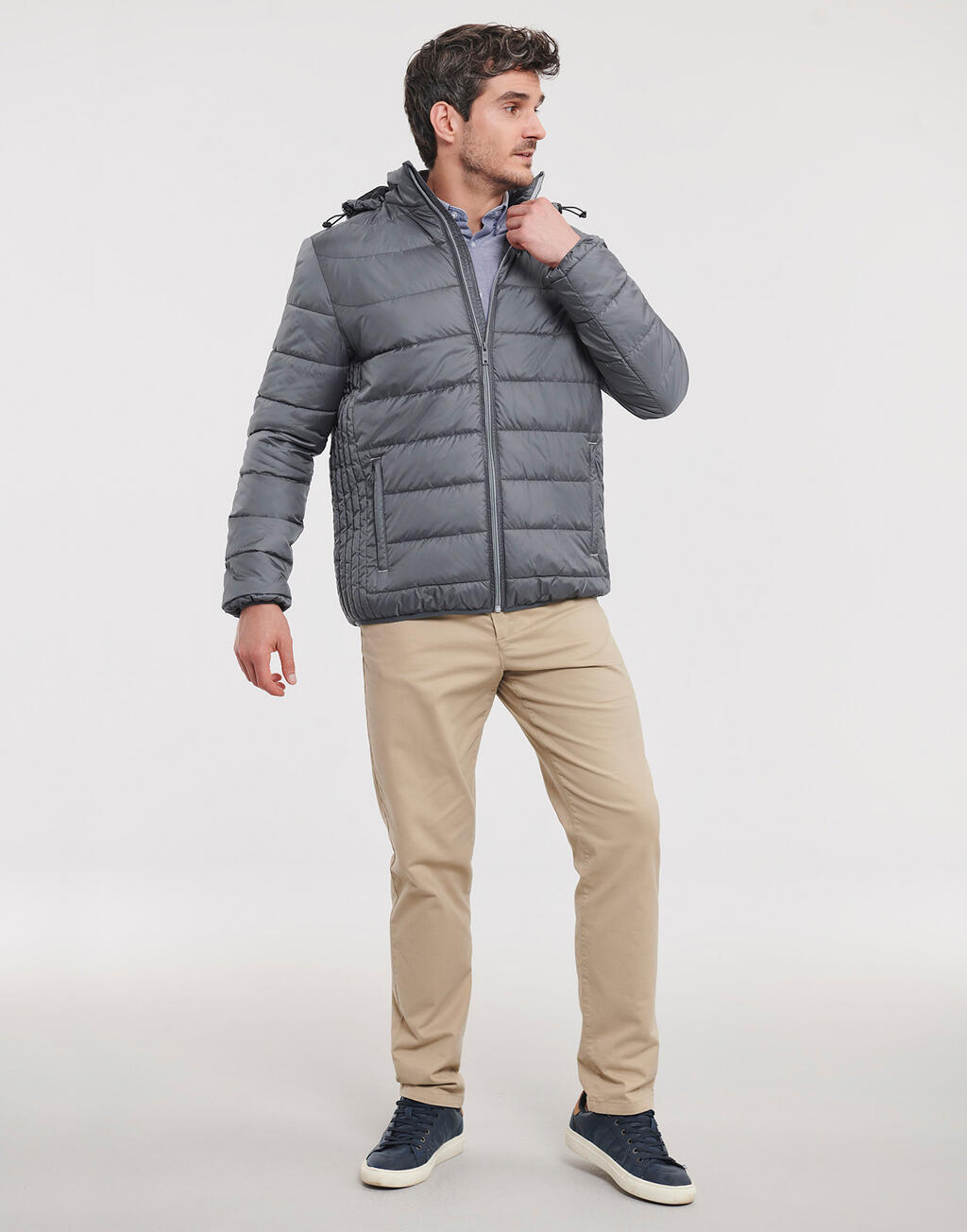  Russell Europe Chaqueta Nano con capucha hombreotro