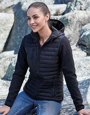 Tee Jays Chaqueta Crossover mujer con capucha