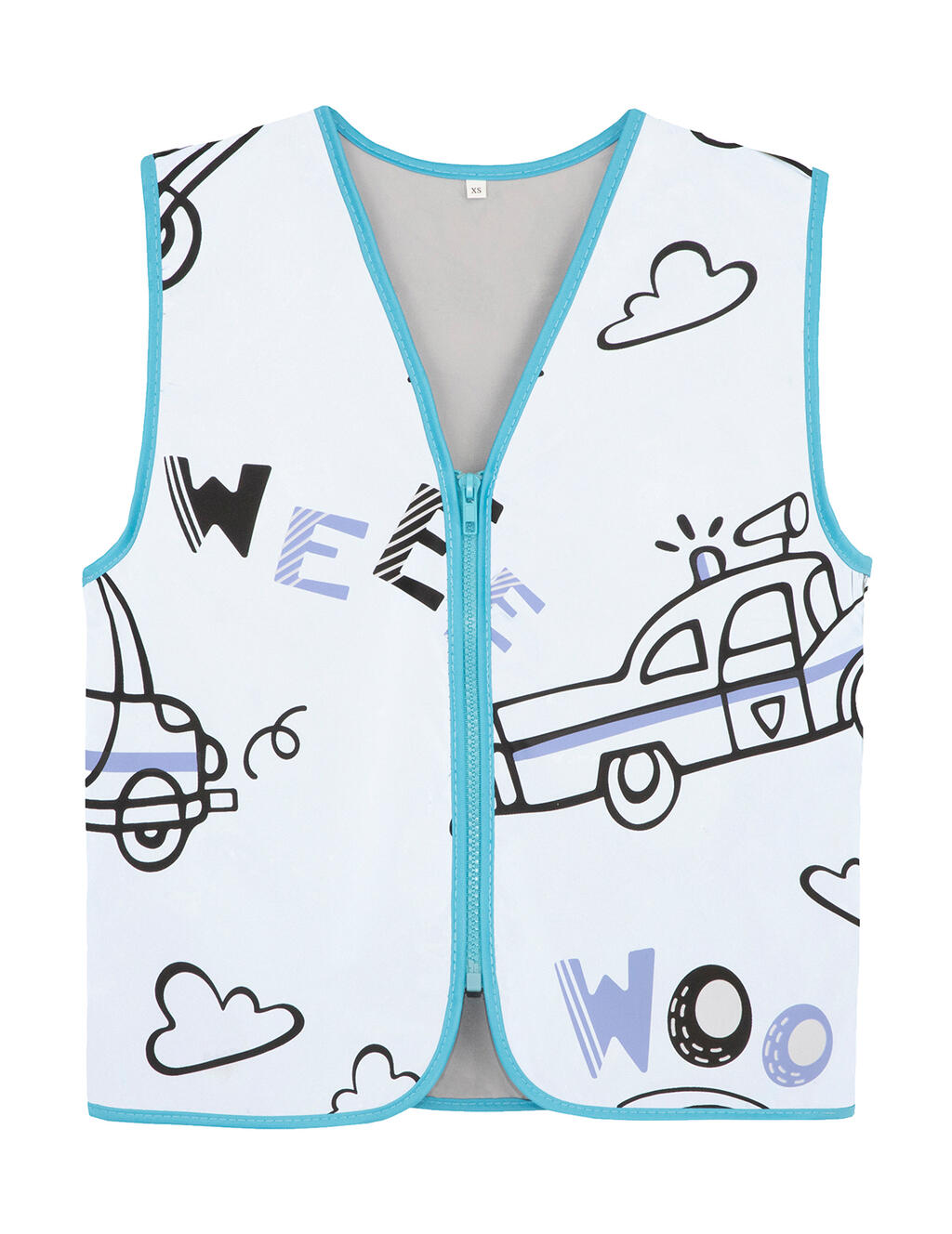 Chaleco de seguridad infantil Action Police Silver