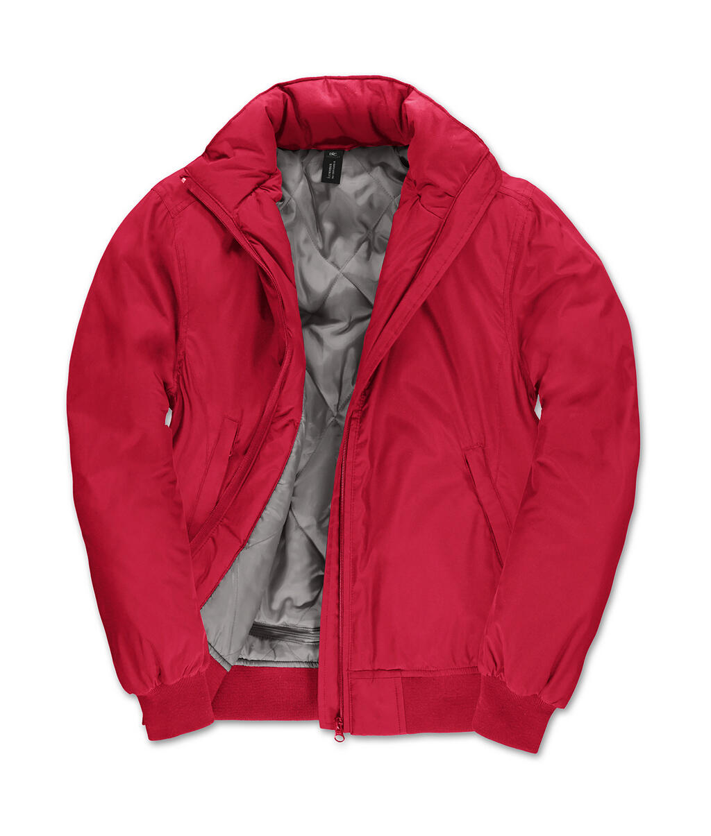 Chaqueta Crew Bomber mujer  Red/Warm Grey