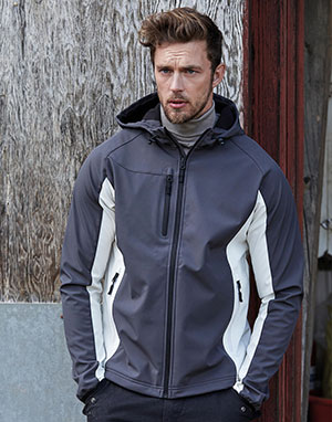 Tee Jays Softshell con capucha ligero Performance