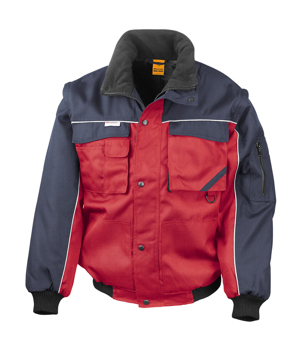 Chaqueta Piloto con mangas extraibles Red/Navy