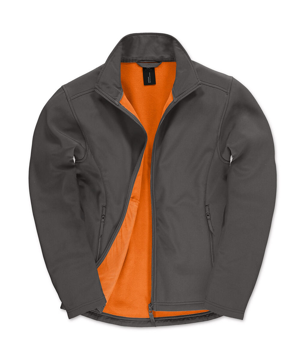 Softshell ID.701 hombre Dark Grey/Neon Orange