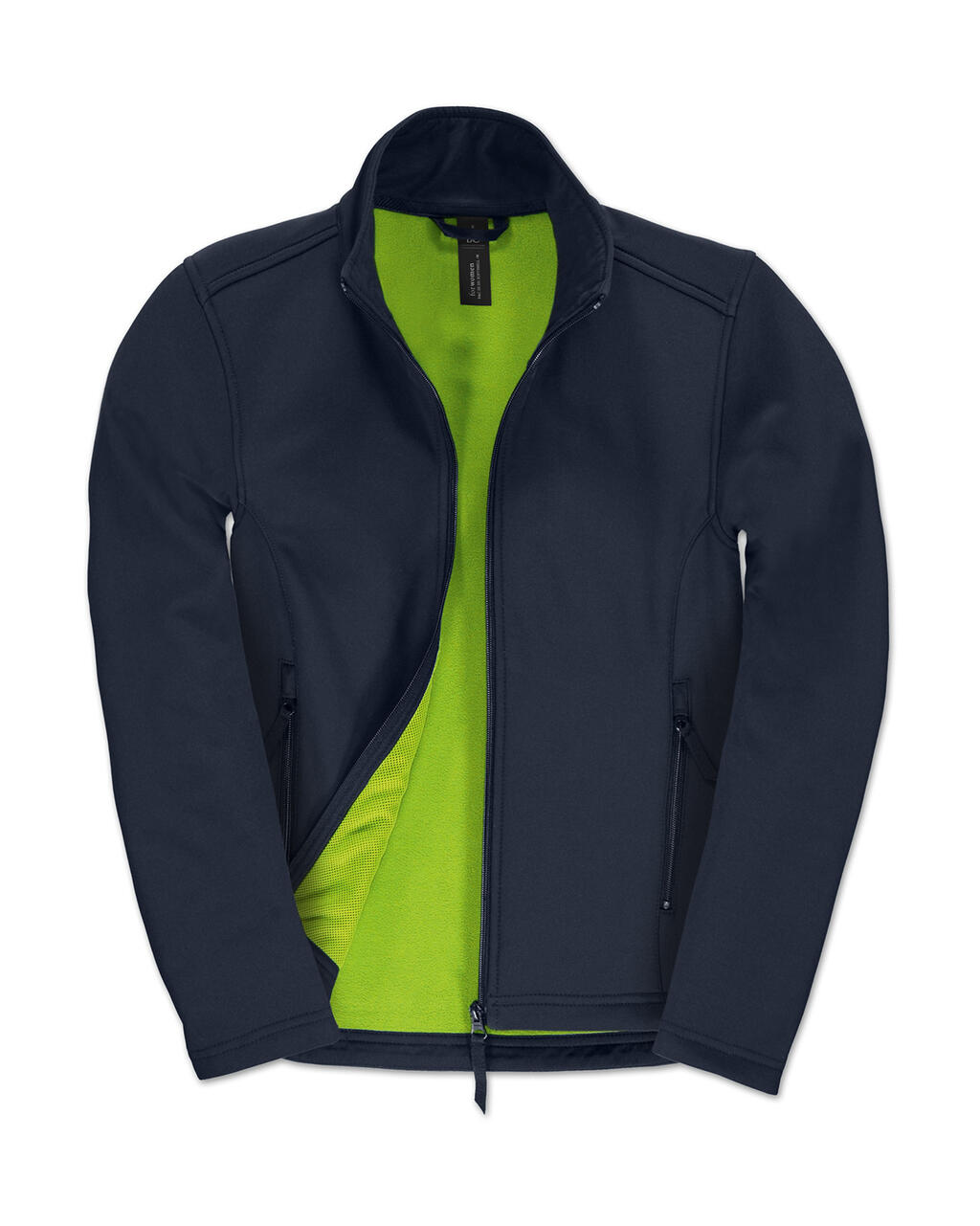 Softshell ID.701 mujer Navy/Neon Green