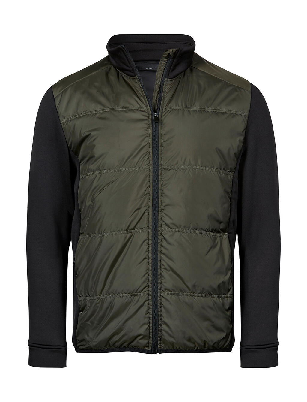 Chaqueta dos materiales Stretch  Deep Green/Black