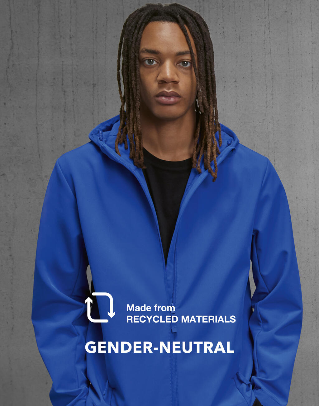  B & C Softshell de 3 Capas con Capucha Resetotro