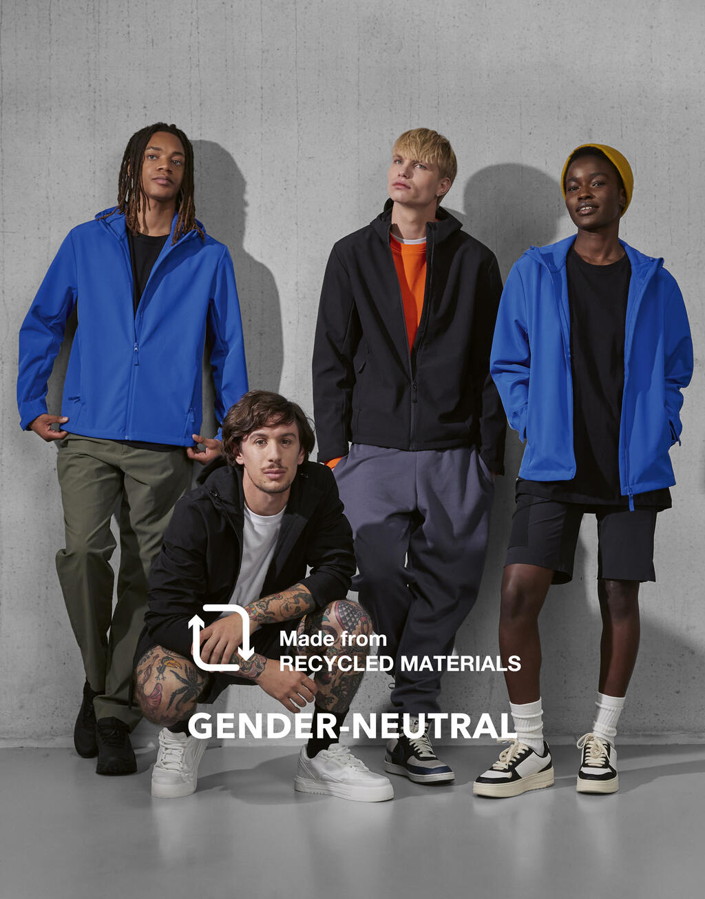  B & C Softshell de 3 Capas con Capucha Resetotro