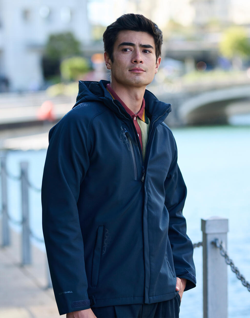 Repeller Lined Hooded Softshell