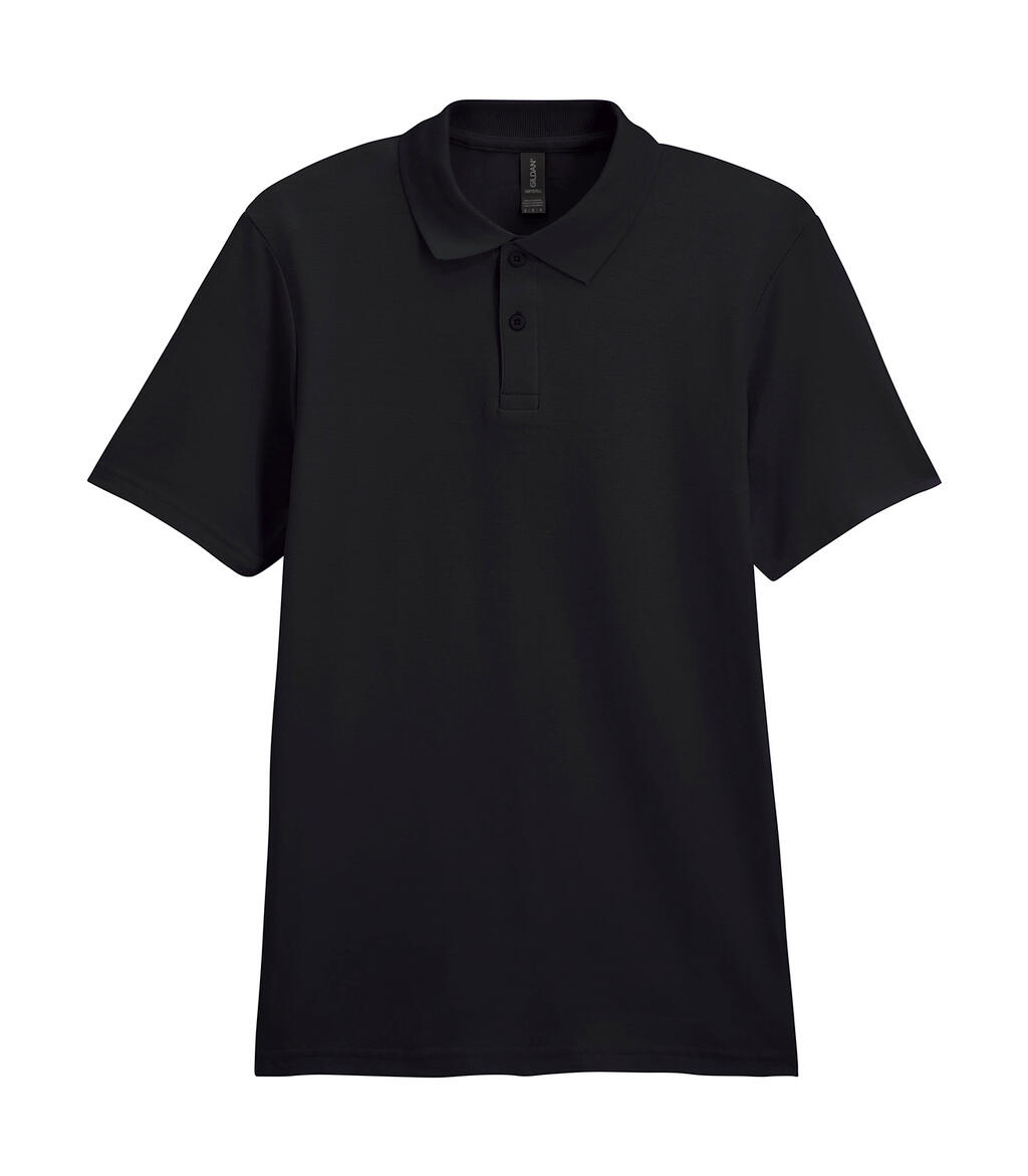 Polo piqué Softstyle Adulto Black